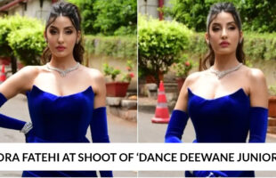 Nora Fatehi At Shoot Of ‘Dance Deewane Juniors’