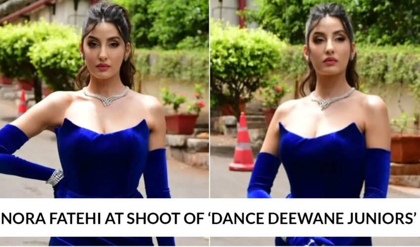 Nora Fatehi At Shoot Of ‘Dance Deewane Juniors’