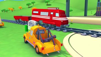 Tom the Tow Truck’s Paint Shop  – Lily the Bus is Hello Kitty  _ Truck cartoons for kids   ,animated cartoons Movies comedy action tv series 2018